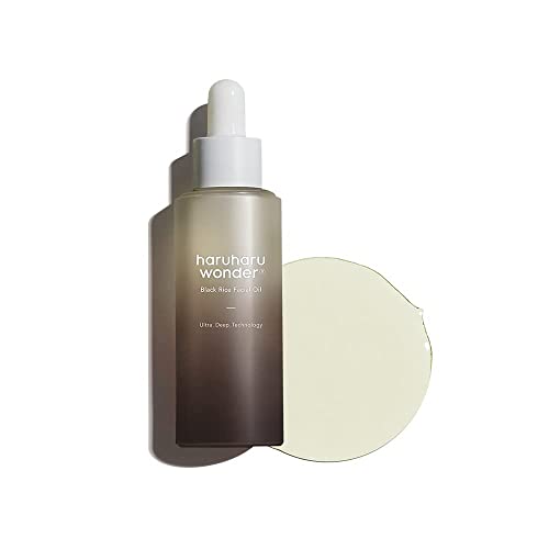 HARUHARU wonder Black Rice Facial Oil, Fast Absorbing, Radiant Skin, For all type of skin, Vitamin E Korean Skicare, Vegan, 1.01 fl oz