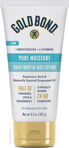 Gold Bond Pure Moisture Lotion, 5.5 oz., Ultra-Lightweight Face Lotion
