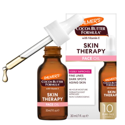 Palmer's Cocoa Butter Formula Moisturizing Skin Therapy Oil for Face with Vitamin E, C & 10 Pure Facial Oils Blend, Rosehip Oil Fragrance, 1 Ounce