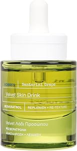 KORRES Santorini Grape Velvet Skin Drink, Hydrating Serum with Resveratrol, Grape Extract 