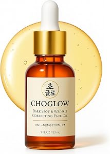 Choglow Glow Face Oil – Retinol Alternative for Dark Spots, Wrinkles & Pores – Jojoba,