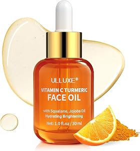 Vitamin C Turmeric Face Oil, Brightening & Hydrating Facial Oil, Nourishing & Anti
