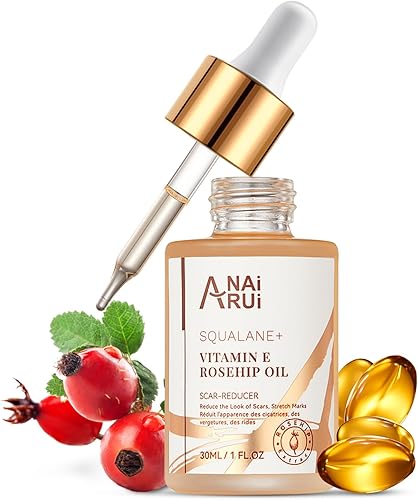 ANAI RUI Squalane + Vitamin E Rosehip Oil Moisturizer for Face,Hair,Sk — Side-by-side comparison of top picks in this category