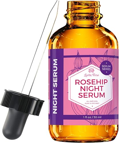 Leven Rose Rosehip Oil Night Face Serum, 100% Pure Organic Natural Ros — Our hands-on testing setup for sunday riley luna retinol 