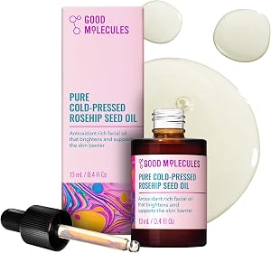 Good Molecules Pure Cold-Pressed Rosehip Seed Oil - 100% Natural Rose Hip Oil Light Weight